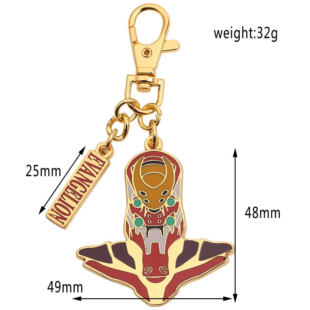 Anime EVA Sleutelhanger Metaal Speer Hanger Ayanami Rei Ikari Shinji Asuka Langley Soryu Cosplay Sleutelhanger voor Vrouwen Mannen