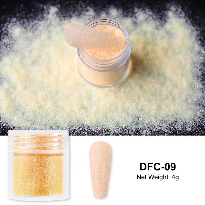3,5g Paillettes Iridescentes Sucre pour Ongles Coloré Candy Coat Poudre Pigment Pour Manucure Effet Sucre Poussière Brillante Décorations Nail Art
