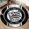 Sk Sturm Graz Crest Custom Name Round Area Rug Carpet Rug For Living Room Bedroom Sofa Playroom Decor Nonslip Floor Mat