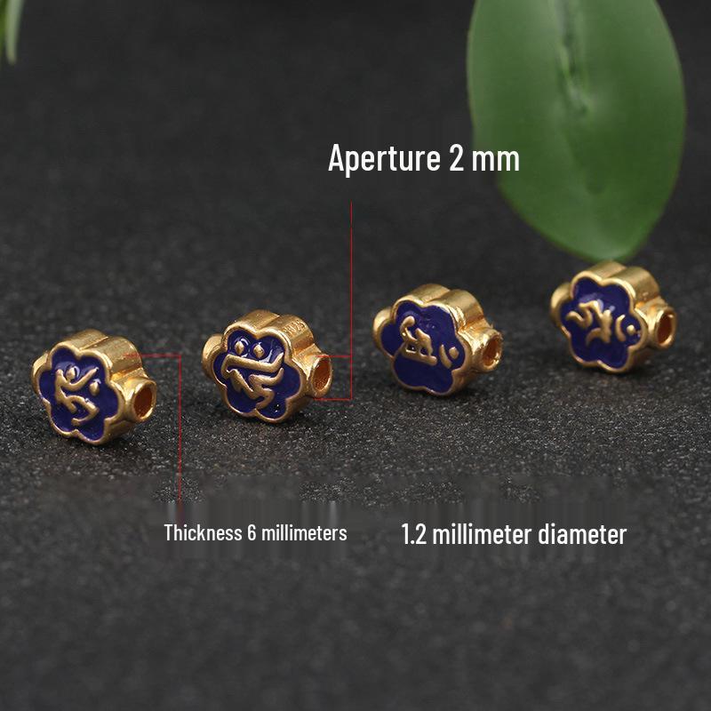 Zodiac Guardian Cloisonné Buddha Beads: Eight Guardians & Birth Year Charms