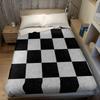 Glitter Checker Flannel Blanket Warm Soft Halloween Christmas Couch Warm Cozy Decorative Decor Gift For All Season