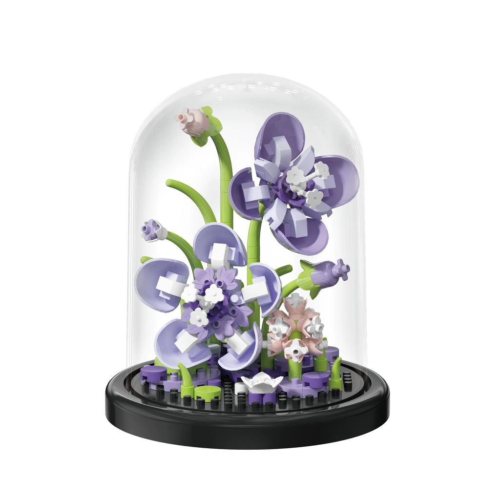 Eternal Flower Bouquet Assembly Blocks Children's Toy Mini Brick Particle Girl Series Rose Bundle Valentine's Day Birthday Gift