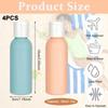 4Pcs 50ml Leakproof Travel Bottles Set Refillable TSA Approved for Shampoo Lotion Gel Hand Sanitizer Toiletries