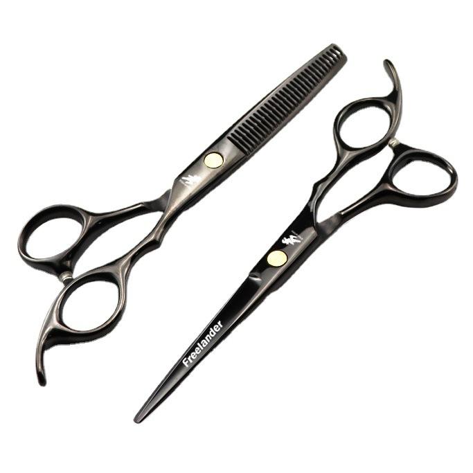 Classic Black Hair Scissors, Hair Scissors, Flat Scissors, Bangs, Tooth Scissors Combination Set, Popular Direct Sales.