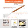 Non-Stick Silicone Cooking Utensils Set, 3 Pcs With Wooden Handle, Silicone Kitchen Gadgets