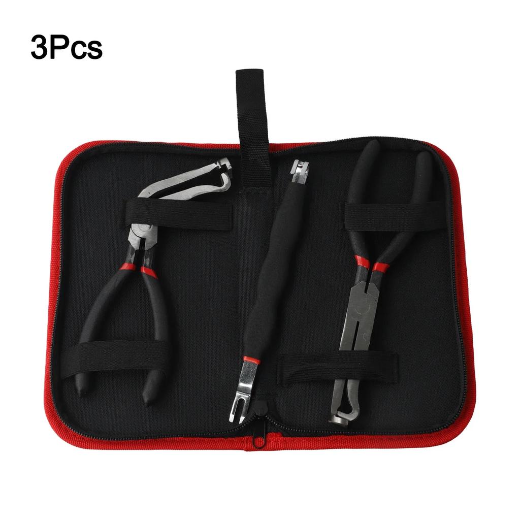 3pcs Electrical Disconnect Pliers 60 Degree Electrical Connector Separator Wiring Removal Pliers  Fuel Filters Hand Tools