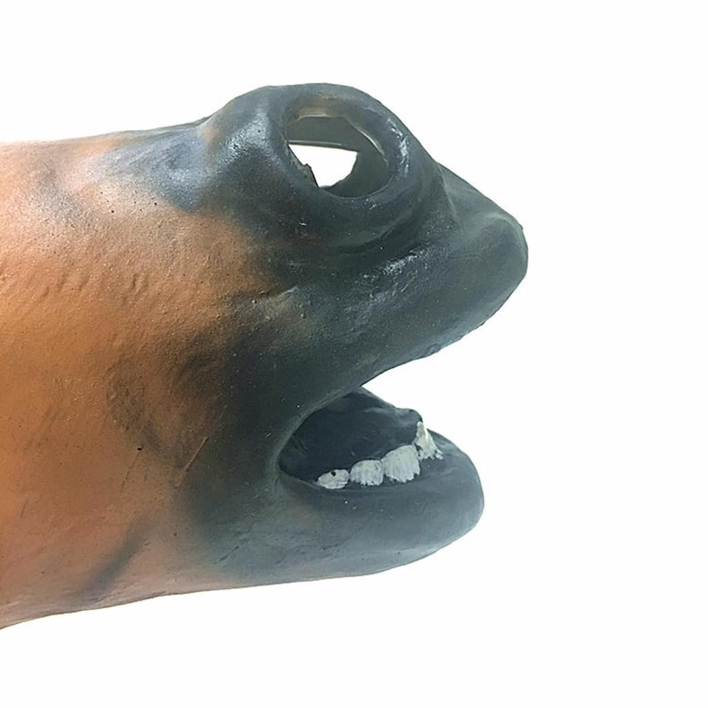 AISHITE Lustige Mittelfinger-Maske für Halloween, Cosplay, Tiermaske, Kopfbedeckung, Verkleidung, Realistisches Gummi-Requisit