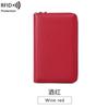New anti-magnetic women's wallet first layer cowhide long zipper passbook bag large capacity leather passport wallet