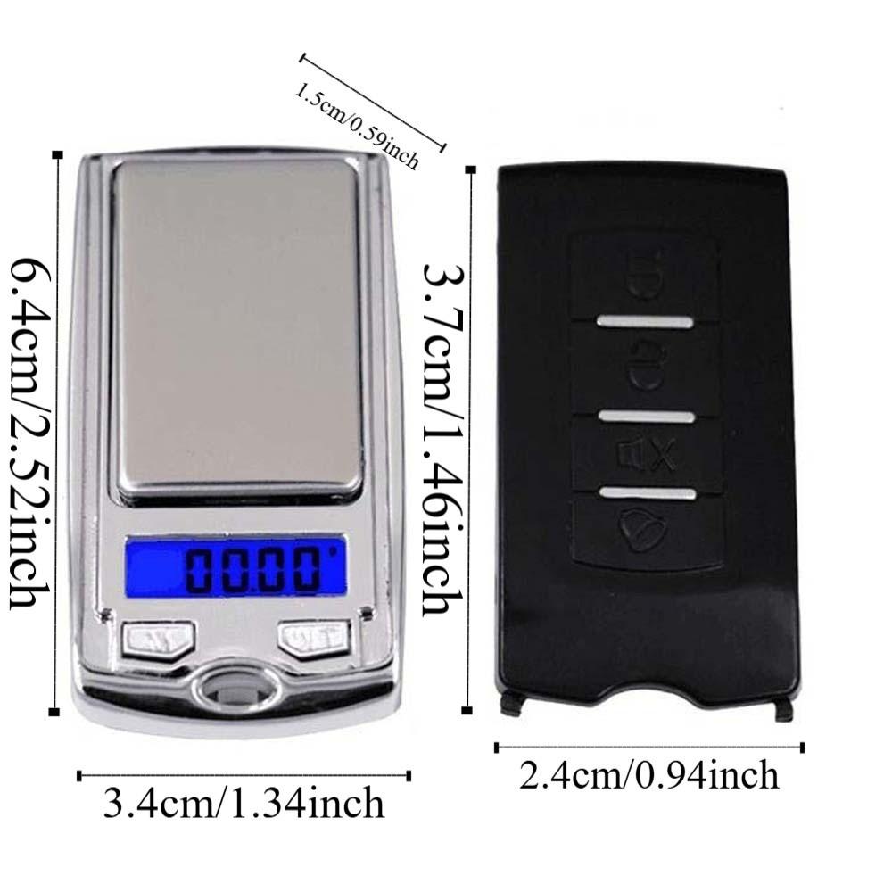 Car Key Shape Electronic Scale Gram Mini Palm Scale Portable Pocket Weighing Apparatus  Kitchen