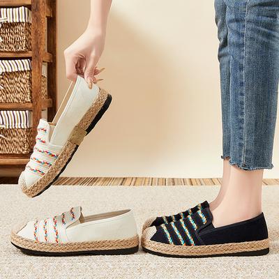Women's Flats Shoes Breathable Espadrilles Flats Slip On Dress Shoes for Women Casual Ballet Flats Round Toe Loafers Comfortable Work Walking Shoes