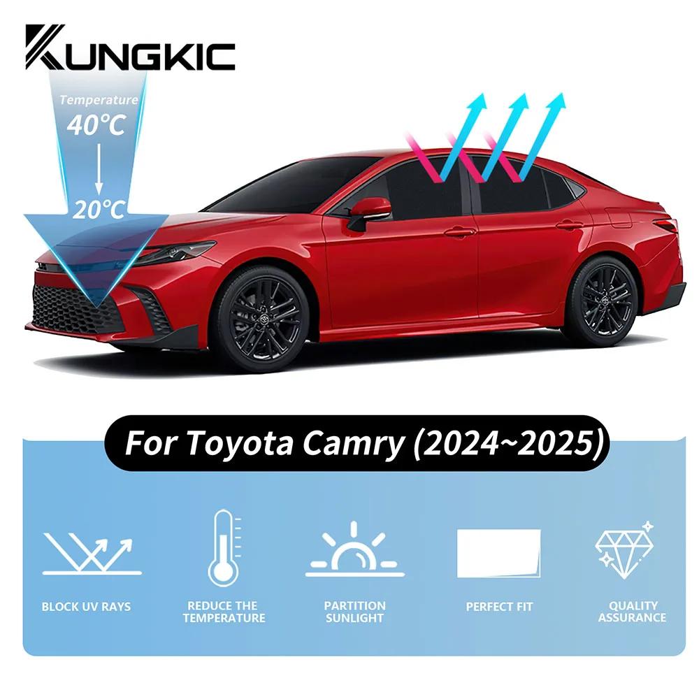 Snap-on installation Car Sunshade For Toyota Camry XV80 2024 2025 Car Sunshade Shield Front Rear Side Window Summer Sun Shades