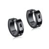 New in Trendy Minimalist Stainless Steel Hoops Ear Piercings Earrings Round for Men Woman Waterproof Vintage Jewelry Decoration