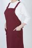 Bib Restaurant M [Seven Uniform] Apron, H-Shaped, GT7013, Unisex, Uniform, Wine,