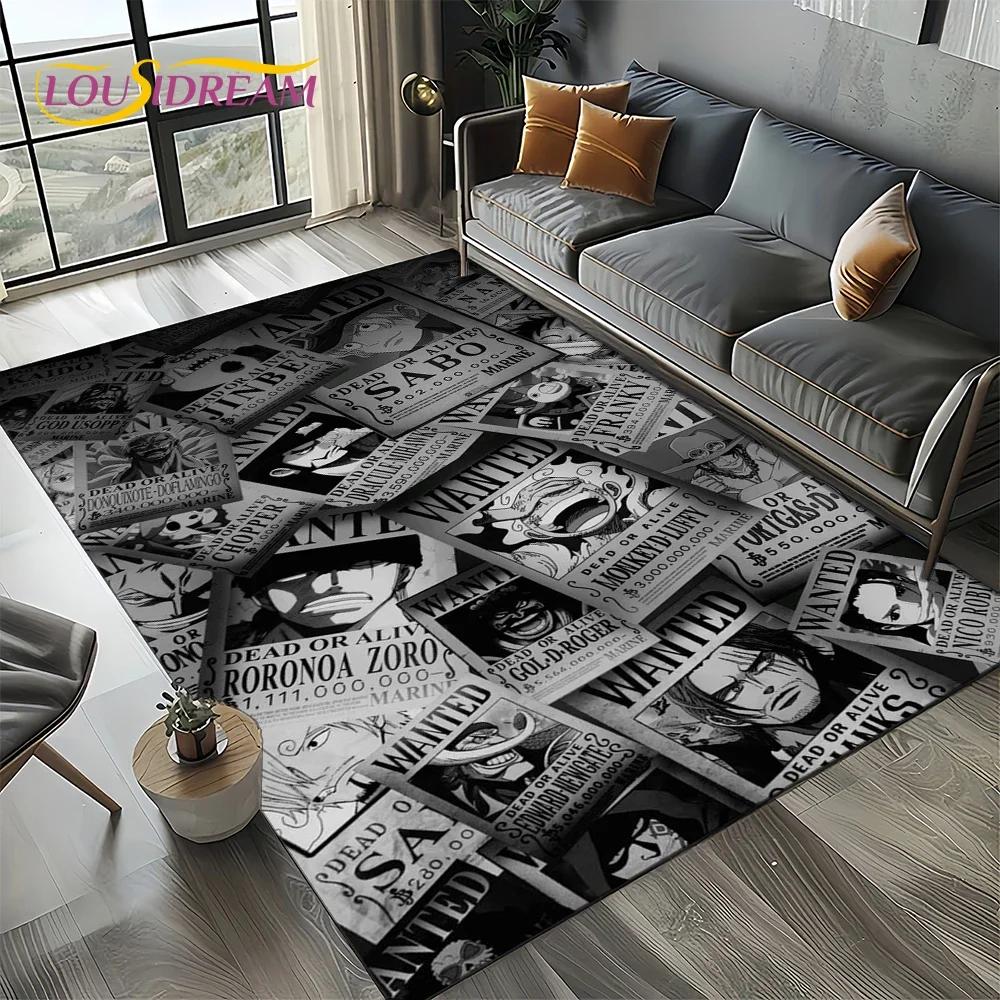 3D One PIECE-E Japan Anime Cartoon Carpet Rug for Living Room Bedroom Home Sofa Decoration,Kids Play Area Rug Non-slip Floor Mat