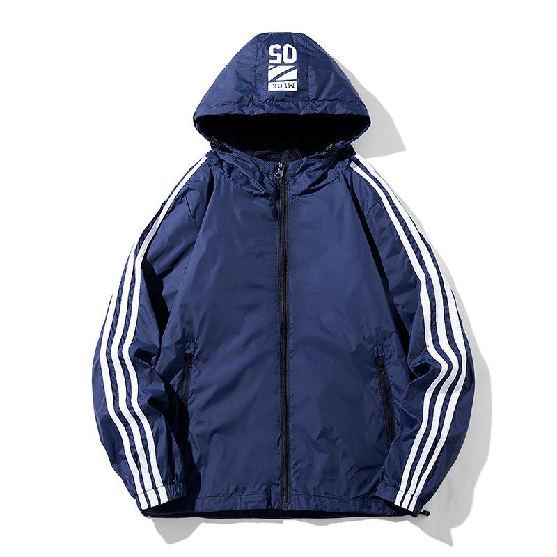 Jacket Men s Autumn Loose Sports Casual Jacket Large Size Jacket Breathable M чёрный