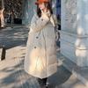 Down Cotton-padded Clothes Winter Women's Medium and Long Thickened Design Sense New Knee-length Cotton-padded Jacket