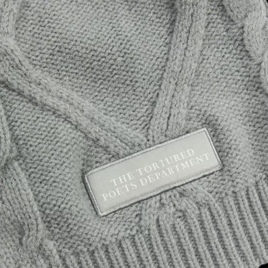 Folklore Meimei Grape Gray Cable Knit Cardigan