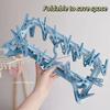 Folding Hangers Multi-Functional Windproof Socks Clip Drying Hangers Household Plastic Clothing Socks Drying Hangers