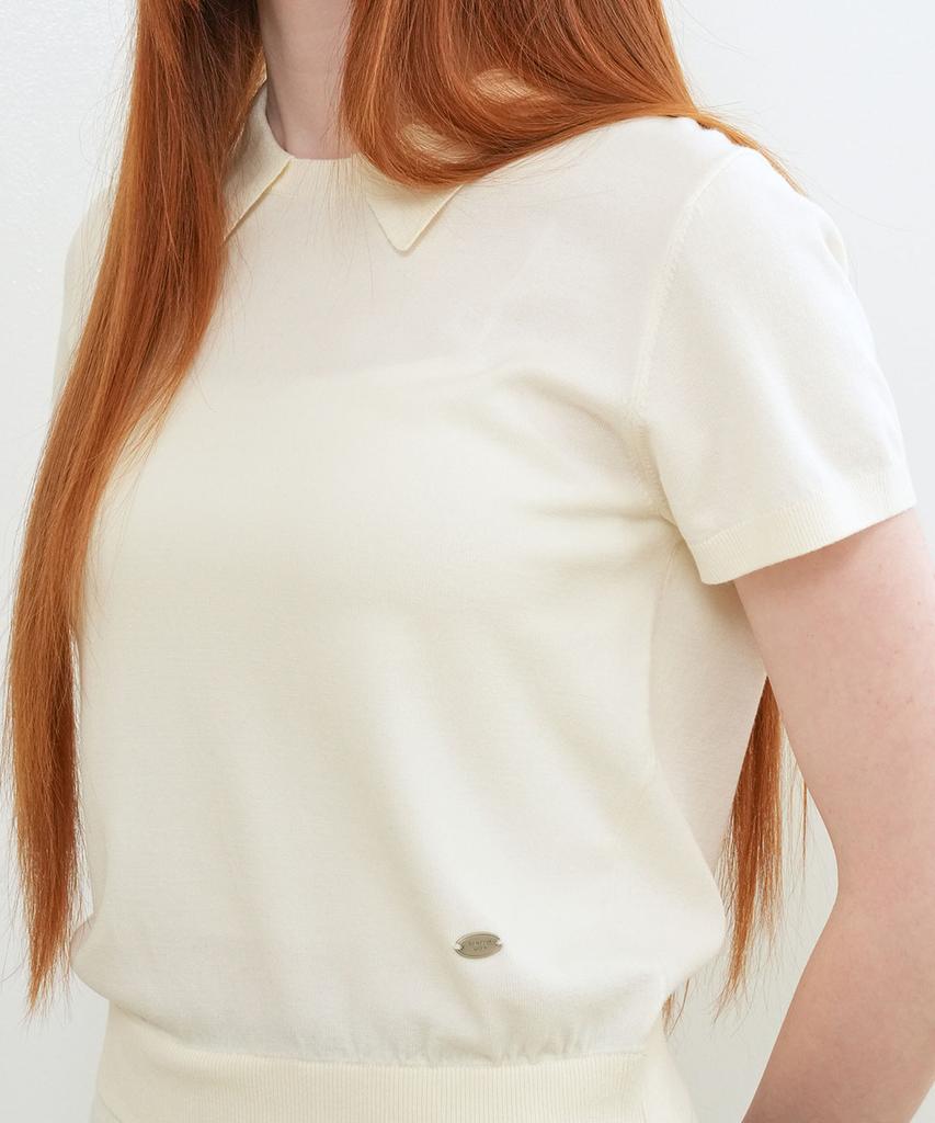 GENERALIDEA Layered Essential Half Pullover [Ivory] / Wbe2L05533
