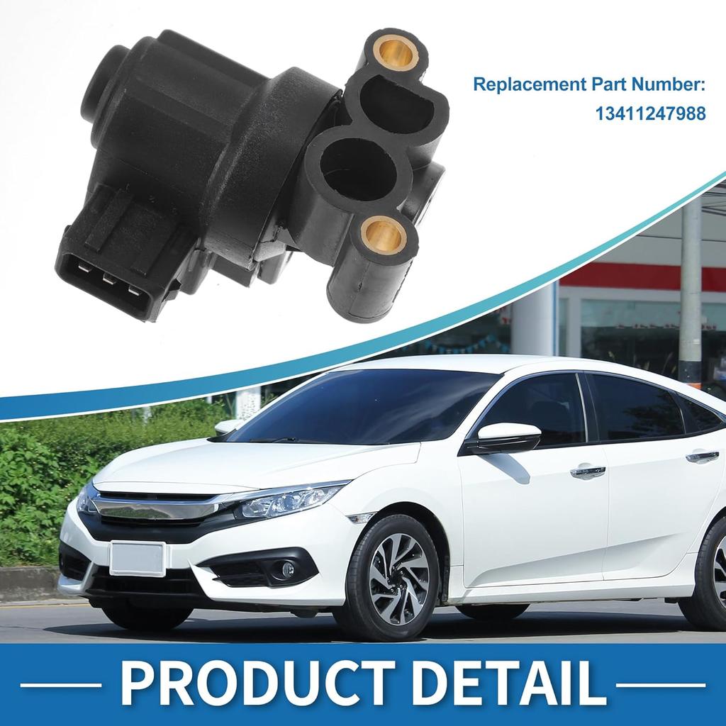 Car Idle Air Control Valve for BMW 318I 1996-1999 Replace No.13411247988 IACV Idle Motor Idle Air Control Valve for Stable Engine Operation