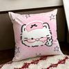Obsessed Fish Lover Cat Cushion Cover Reversible Soft Durable Pillow Cover Home  Car MultiScene Use for Daily Comfort