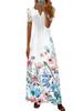 2023 Spring/Summer Women's European & American Lace Short Sleeve Maxi Dress