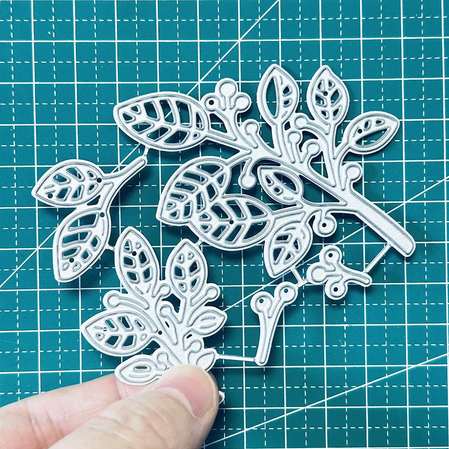 Leaves Metal Cutting Dies Stencil DIY Scrapbooking Embossing Paper Cards Album Making Decorative Craft Cut Template