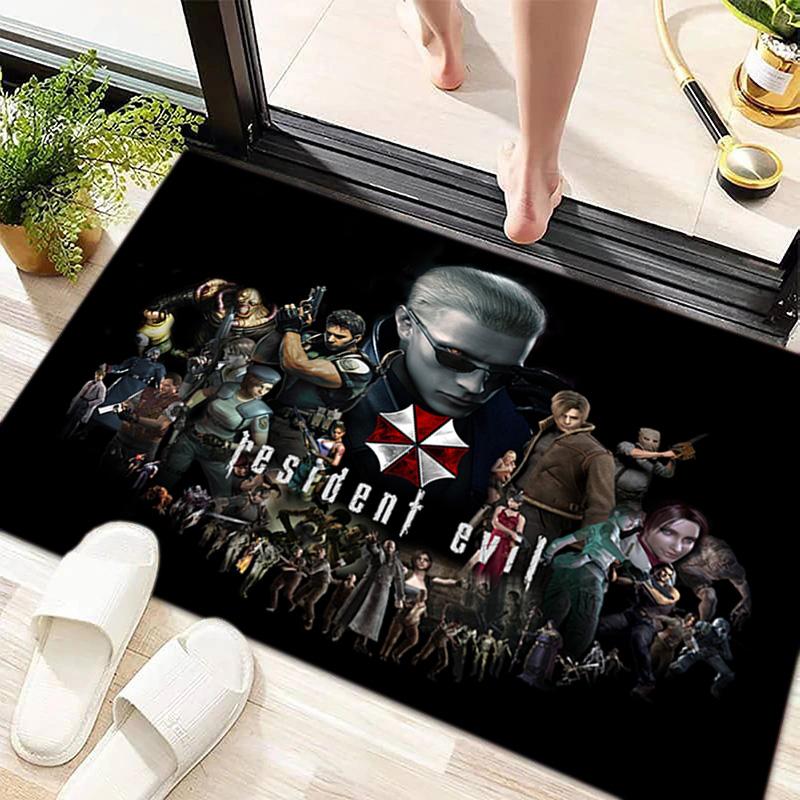 Sci-Fi game Resident Evil, Umbrella Corporation, soft carpet, home living room, office chair pad, door mat, door mat carpet U6