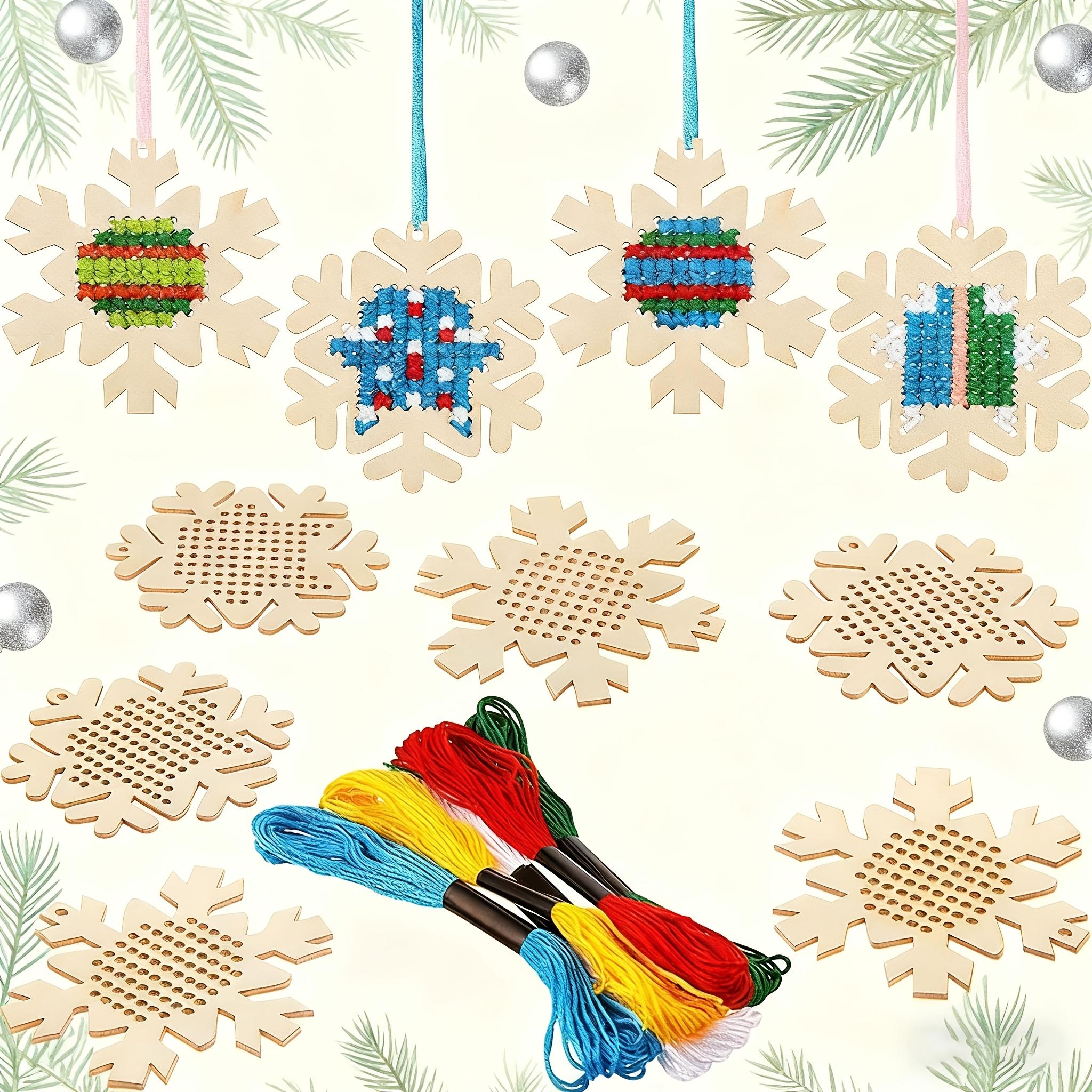 Embroidery Kit Cross Stitch Bookmark Wooden Bookmarks Tools Wood Hollow Out Cross Stitch Kits Handmade Children Craft