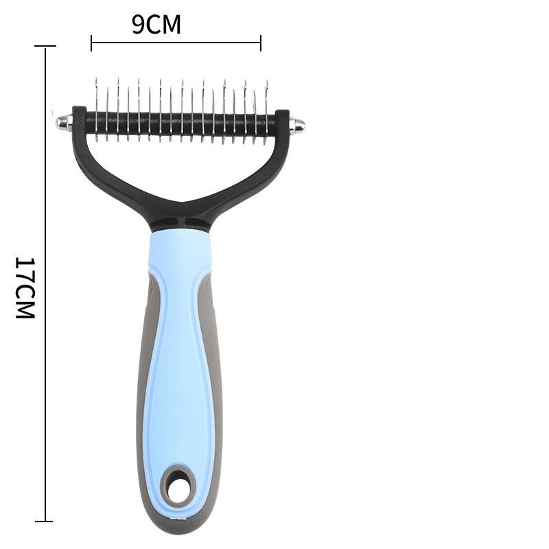 Pieptene pentru animale de companie 1PC Pieptene de îngrijire din oțel inoxidabil Accesorii pentru pisici și câini pentru îndepărtarea pufurilor Înnoduri Curățare scăldat Pieptene cu ac de masaj