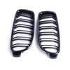 2PCS Dual Slat Style Grille Front Bumper Kidney Mesh Grill For BMW F30 F31 F35 F80 2012-2018 Bumper ABS Car Replacement