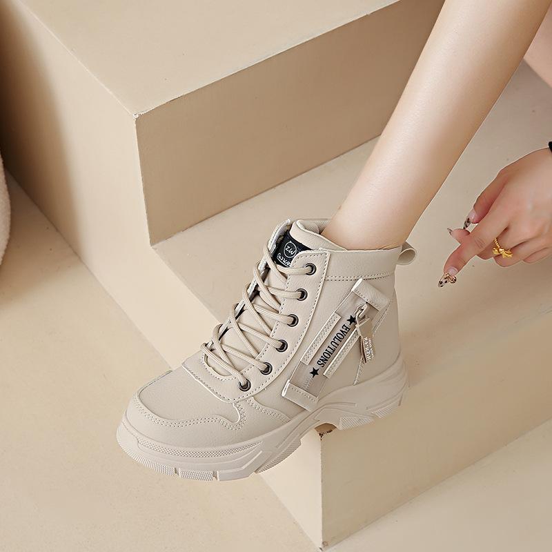 Women's 2024 High-Top Non-Slip Thick-Soled Snow Boots: Autumn/Winter Casual Outdoor Motorcycle Shoes