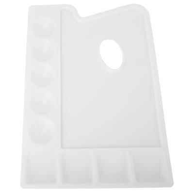 Plastica PVC Ispessimento Rettangolo Tavolozza Olio Acquerello Colore Acrilico Godet