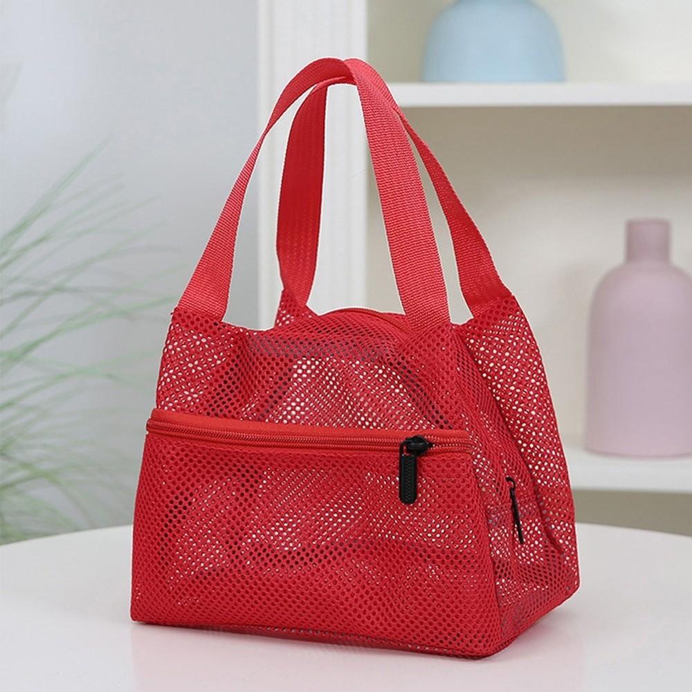 Multifunctional Shower Cosmetic Bag Clear Travel Wash Bag Zipper Mesh Beach Bag  Swimming