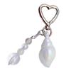 Cute Colorful Bead Conch Keychain Pendant Fashionable and Practical Keyring Key Charm for Backpack Bag Decoration