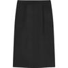 Fila 2023 Spring Half Skirt Fashion Elegant Casual Commuter Knit Skirt Women Skirts Black F11W341307F-BK