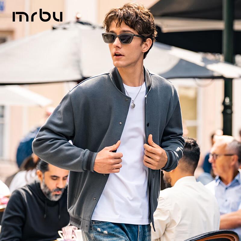 

Mr. Bu Men s Relaxed Fit Baseball Collar Knit Jacket 2XL (185)