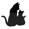 Cat Night Light LED Light Sensing Sound Activated Black Cat Silhouette Lamp for Living Room Hallway Kitchen Bedroom Wall Decor