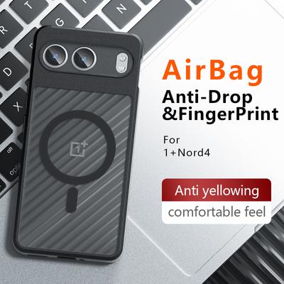 For OnePlus Nord 4 Fusion Neo Stylus Case Matte Magsafe Drop-proof Built-in Airbag Non-yellowing Cover