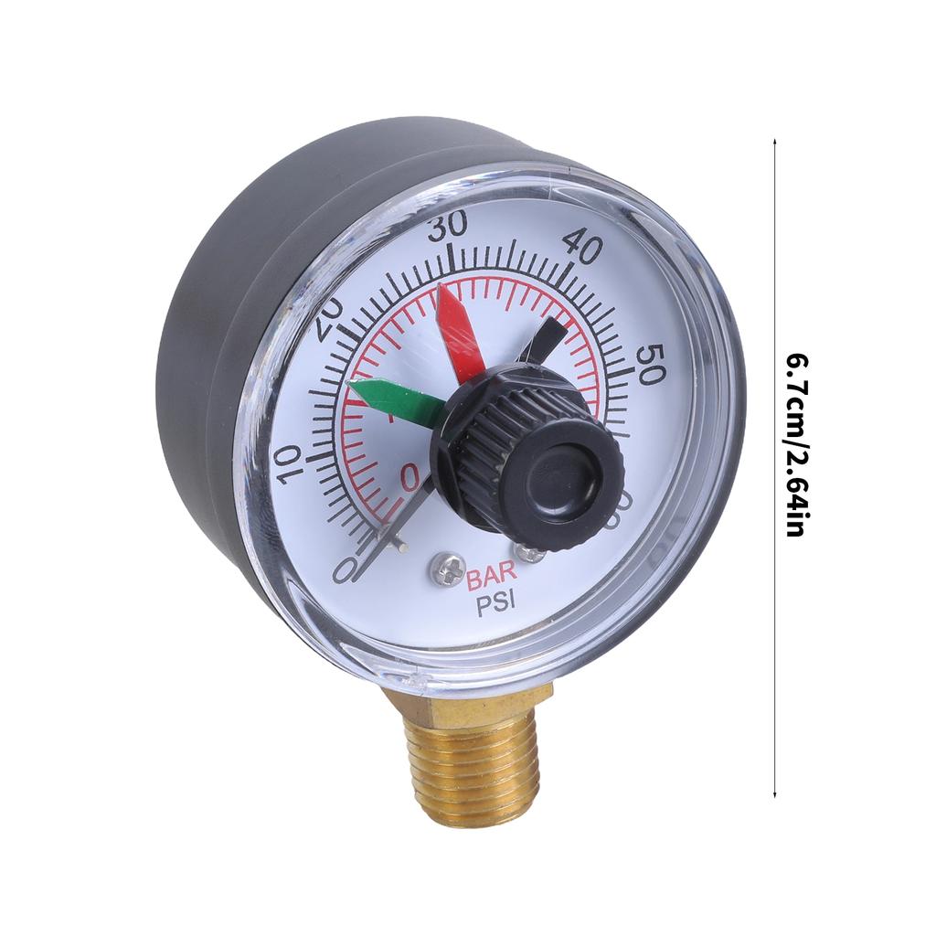 ECX271261 Replacement Pool Pressure Gauge For Multiport Valves Ensures Accurate Reading Efficient Filtration Maintenance