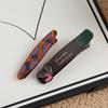 Vintage Plaid Geometric Hair Clip Set Korean Heart Bangs Hairpins Duckbill Clamp Barrettes For Women Hair Accessories Ornament Gifts