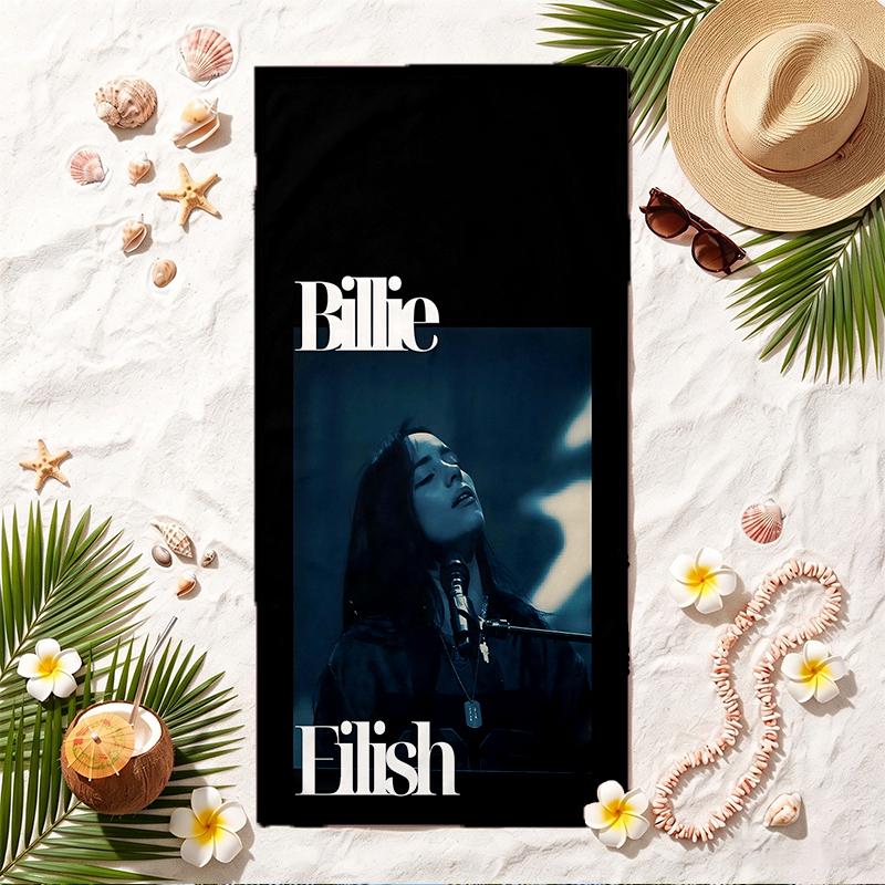 Billie eilish Soft Beach Towel Stylish Beach Pool Towel for Summer Seaside Vacation Travel