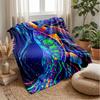 Magical Turtle Pond Theme Blanket Lightweight Warm Flannel Blanket Decorative Throw Blanket for Home Decoration