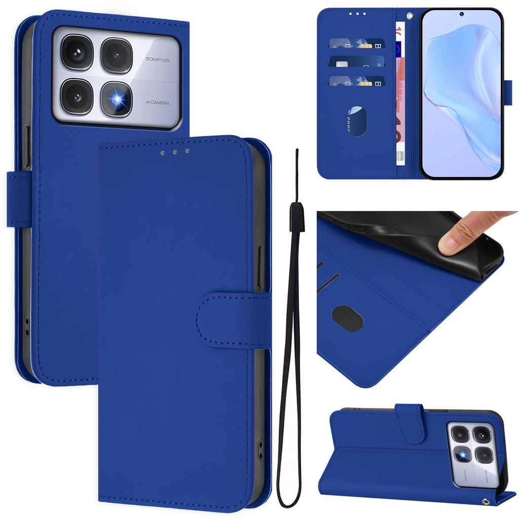 Shockproof Solid Color Leather Flip Wallet Case for Redmi 10A 10C 10 9AT 9T 9A 9 8A 8 7 6, Protective Cover