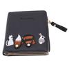 Cartoon Fox Rabbit Animal Embroidery Zipper Women Purse Foldable Short Wallet