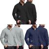 Polyester Long Sleeve Polo Shirt With Stand Collar And 3d Pocket For Casual Urban Men