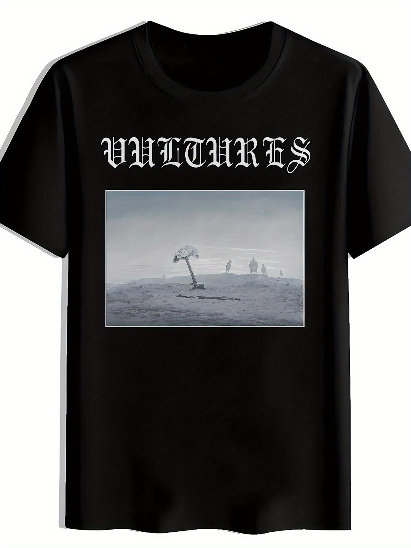T-shirt Gothic Uppercase Letter - - Alphabet Print M