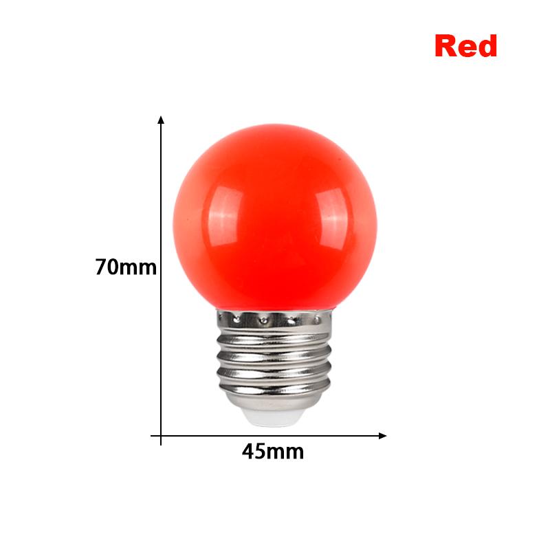10 stk LED-pære E27 LED-lampe 3W 1W AC 220V Lyspære Kald Varm Hvit Mer Farge Lampada LED Spotlys Bombilla Hjemmedekor Liten Lyspære