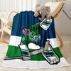 Hockey Blanket Soft & Cozy Great for Office Sofa Chair for All Seasons Playful Design Gift for Travel Home Birthdays