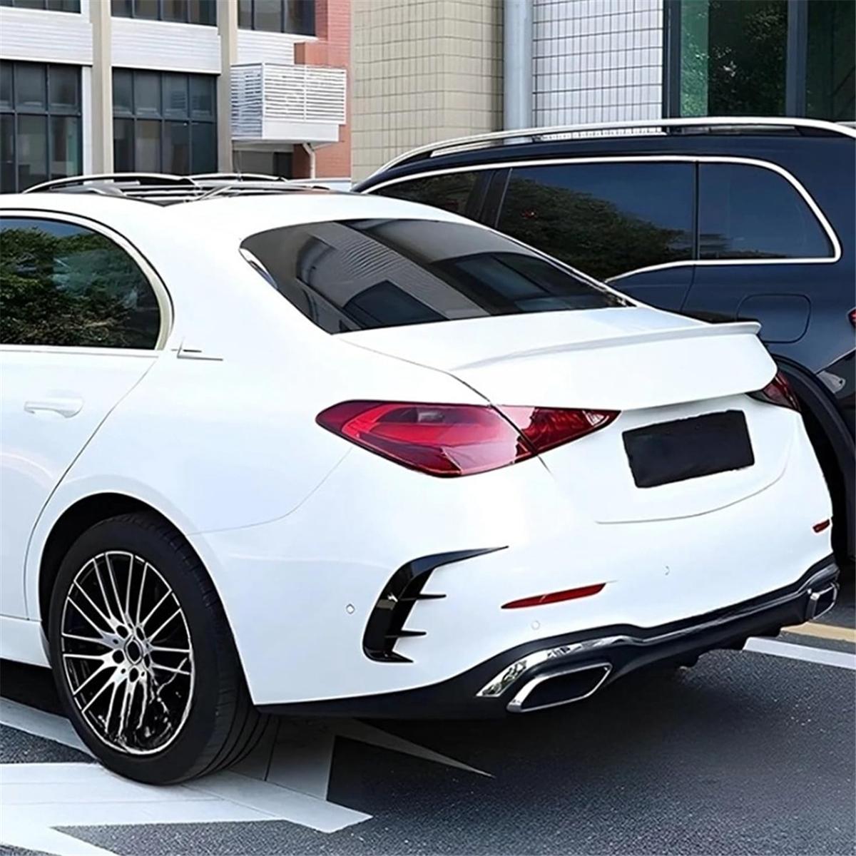 

Cover Trim Air Outlet Side Splitter Spoiler Rear Bumper For Mercedes Benz C Class W206 -2024 Accessories чёрный